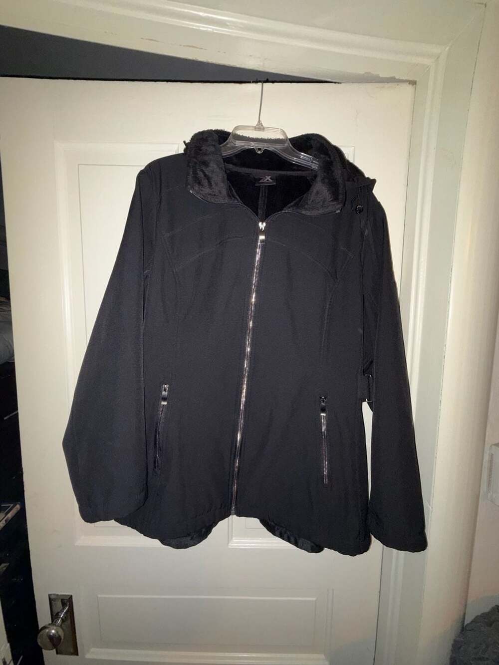 ZeroXposur Women's Black Lined Full Zip Hooded Jacket Size 1X/1XG